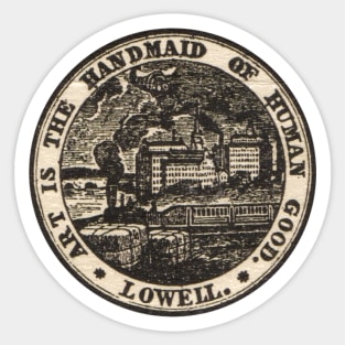 1923 City of Lowell Massachusettts Logo Sticker